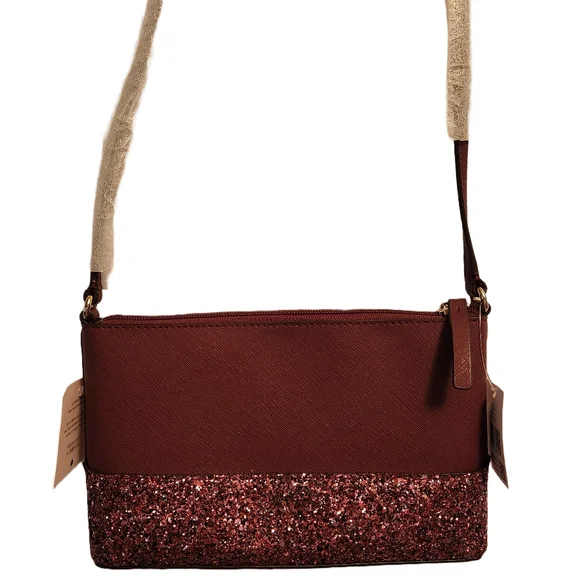 Kate Spade Cherry Red Glitter Crossbody - Picture 2 of 12